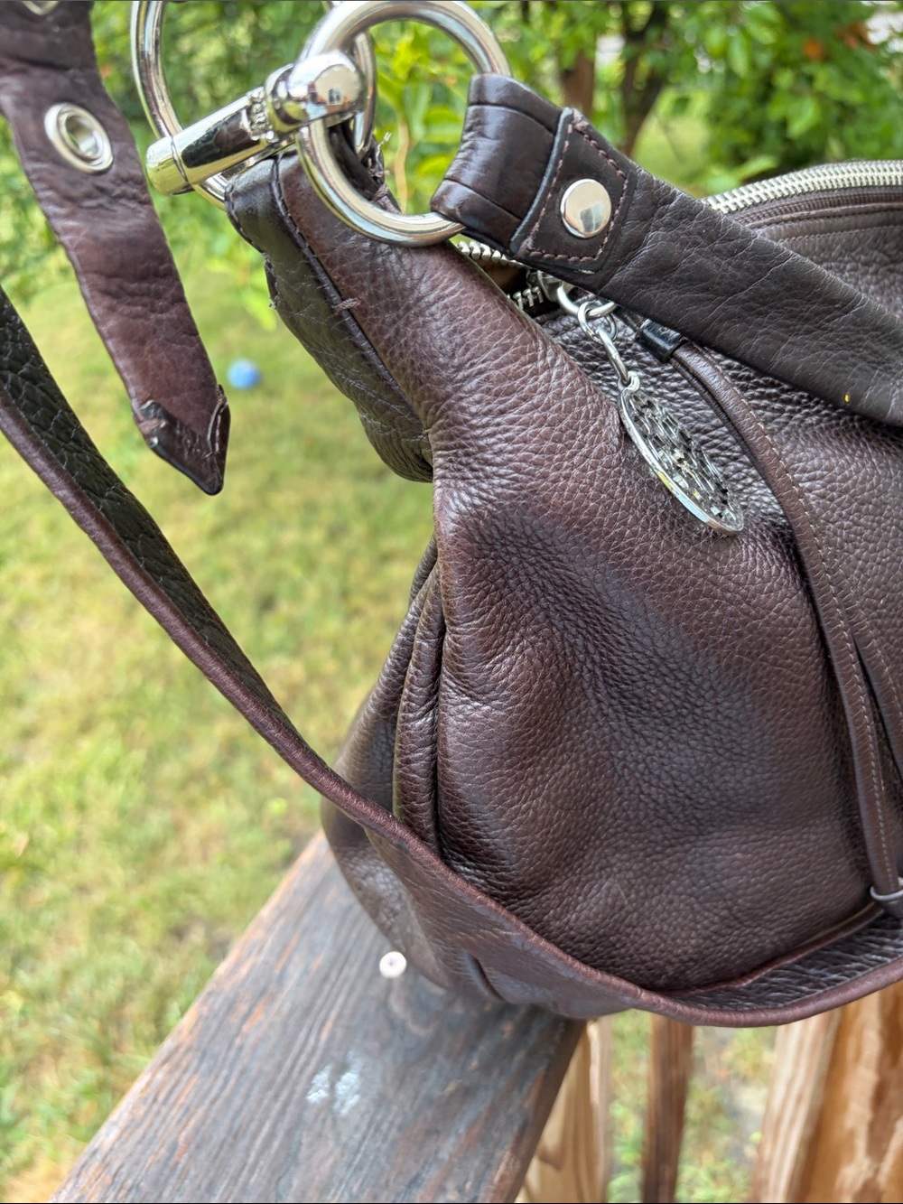 Coach Ali Convertible hobo leather dark brown crossbody - Picture 5 of 15